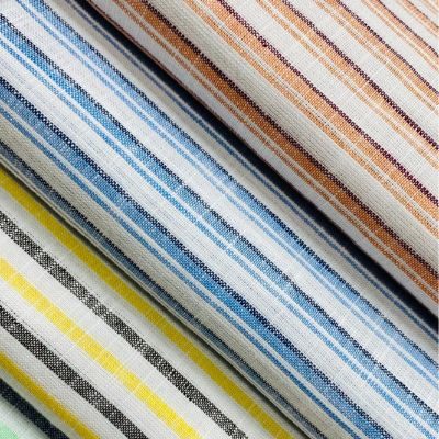 100% Pure Cotton Striped Fabric
